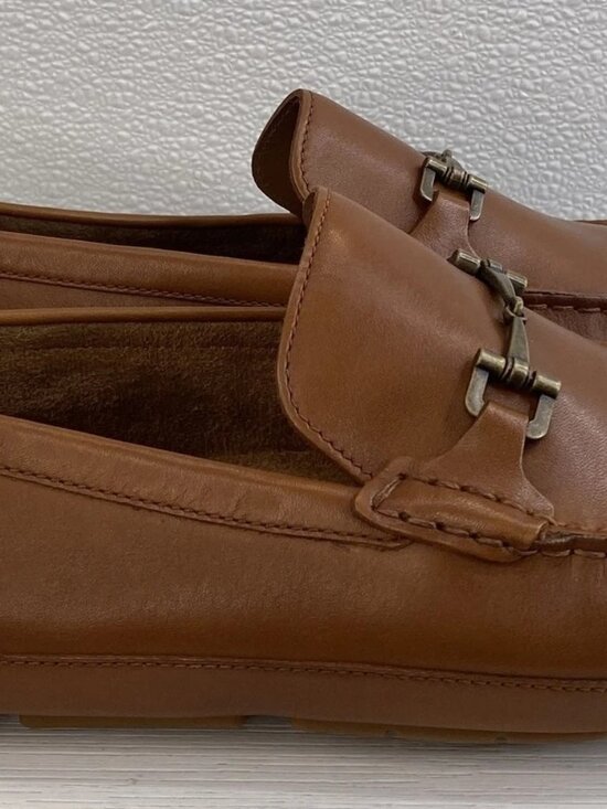 Cole Haan Wyatt Driver Loafers Men\'s Size 13M British Tan Leather Bit Buckle main image 7